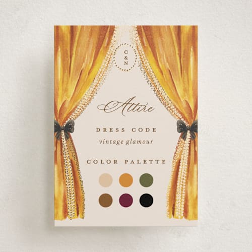 This is a golden enclosure cards with foil pressed by Claudia Orengo called tuileries printing on signature in mini