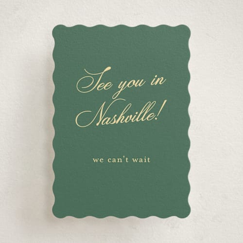 This is a citrine enclosure cards with standard by Emily Betts called curved frame printing on signature in mini