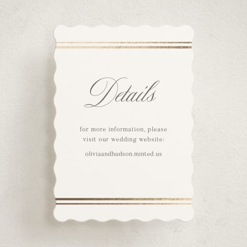 This is a pearl enclosure cards with foil pressed by Nicole Walsh called classic elegance printing on signature in mini