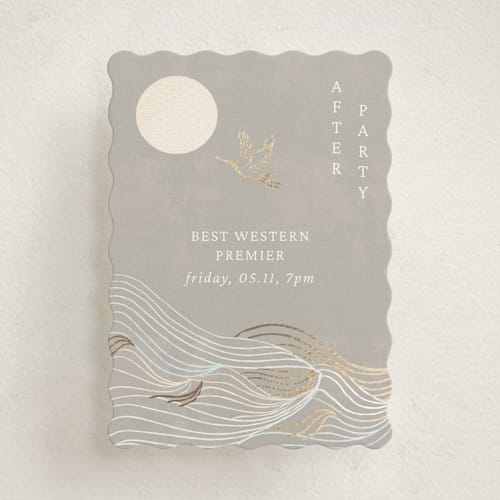 This is a ash enclosure cards with foil pressed by Jelena Vuletic called asahi printing on signature in mini