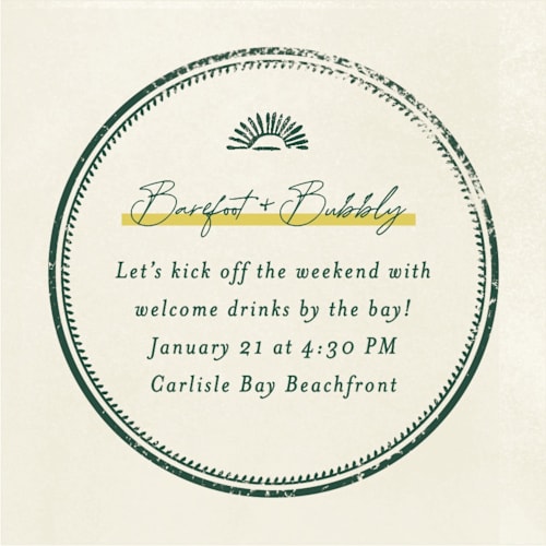 This is a island citrus enclosure cards with standard by Pixel and Hank called coastal drift printing on signature in mini