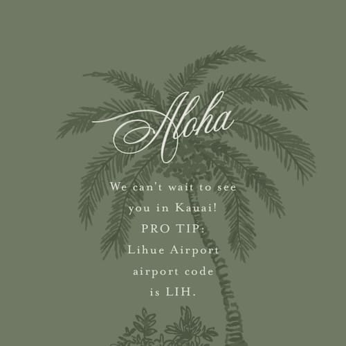 This is a jungle enclosure cards with standard by Jenna Holcomb called vintage tropics printing on signature in mini