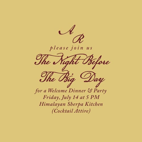 This is a ivory enclosure cards with standard by Sherley Ferreira called mughal gardens printing on signature in mini