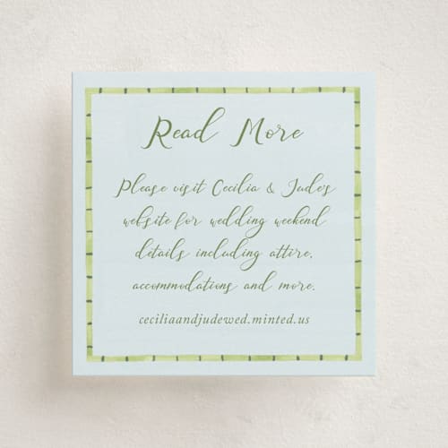 This is a celeste enclosure cards with standard by Pati Cascino called alento printing on signature in mini