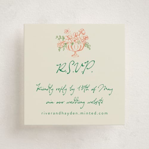 This is a garden enclosure cards with standard by Cass Loh called tablescape drawing printing on signature in mini