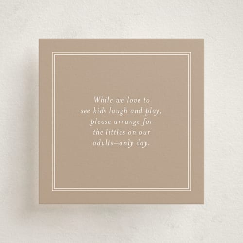 This is a ivory enclosure cards with standard by Paper Raven Co. called vintage romance printing on signature in mini