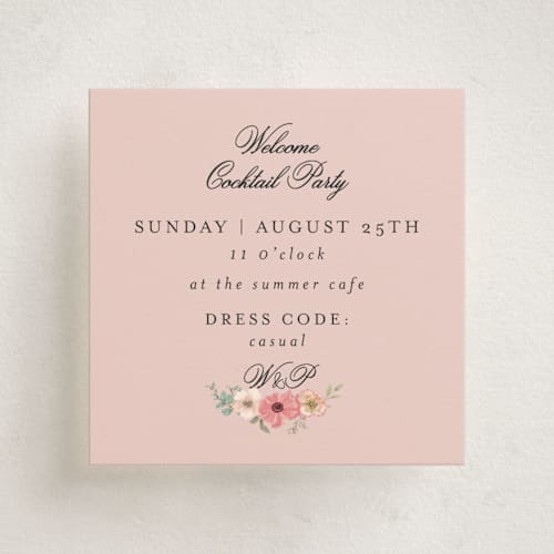 This is a sunset enclosure cards with standard by Susan Moyal called cherished printing on signature in mini