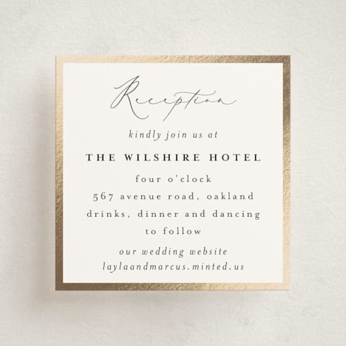 This is a vanilla enclosure cards with foil pressed by Susan Moyal called classic love printing on signature in mini