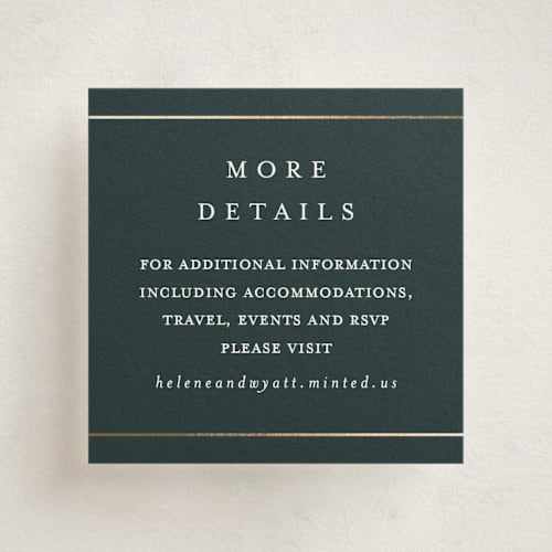 This is a forest enclosure cards with foil pressed by Stacey Meacham called style and grace printing on signature in mini
