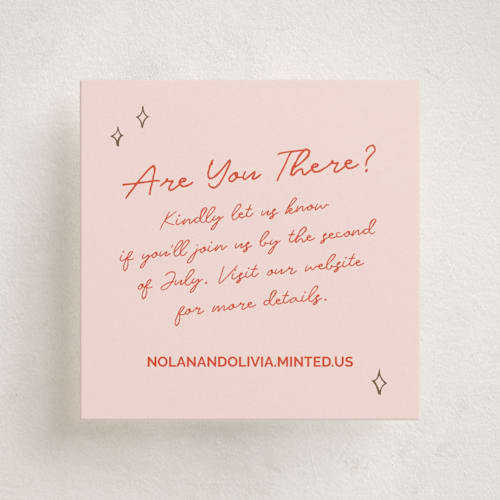 This is a sangria spark enclosure cards with foil pressed by Zove Ahhh called party on! printing on signature in mini