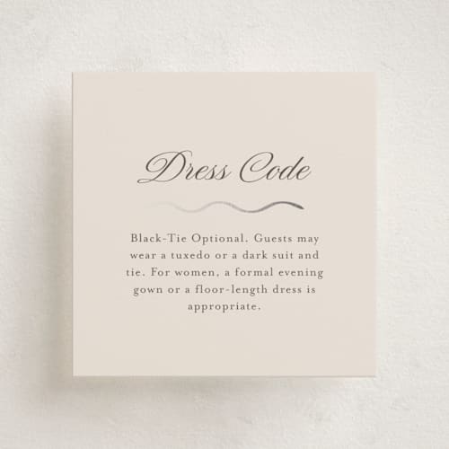 This is a antique enclosure cards with foil pressed by Nicole Walsh called tux printing on signature in mini