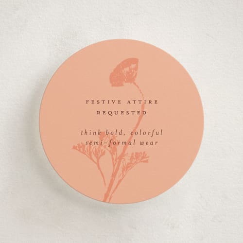 This is a poppy enclosure cards with standard by Morgan Kendall called bloom printing on signature in mini