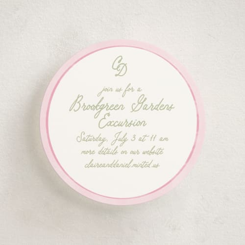 This is a garden enclosure cards with standard by Creo Study called folk garden printing on signature in mini