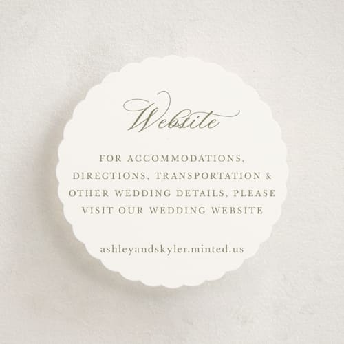 This is a moss enclosure cards with standard by Cass Loh called watercolor flowers crest printing on signature in mini