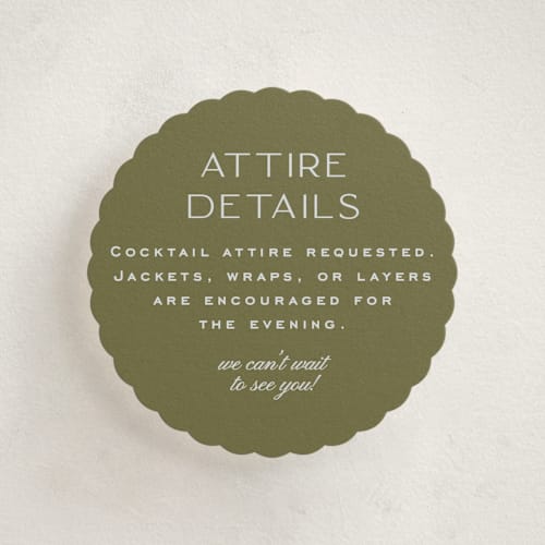 This is a lavender enclosure cards with standard by Ellen Schlegelmilch called callum printing on signature in mini