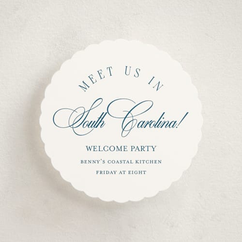 This is a ocean enclosure cards with standard by Kelly Schmidt called hilton printing on signature in mini