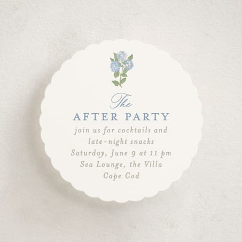 This is a ocean enclosure cards with standard by Creo Study called pillowy border printing on signature in mini