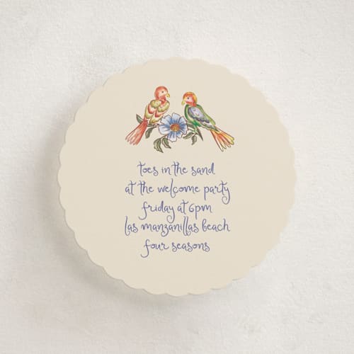 This is a sea enclosure cards with standard by Chris Griffith called artisan wedding printing on signature in mini