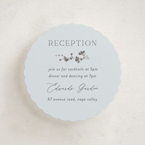 This is a azure enclosure cards with foil pressed by Susan Moyal called timeless blooms printing on signature in mini