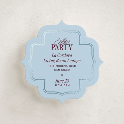 This is a celestial enclosure cards with foil pressed by Jenna Holcomb called modern vintage printing on signature in mini