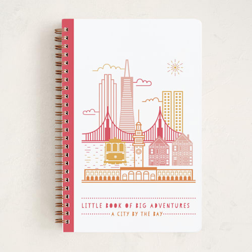 This is a sunset journals with standard by Mansi Verma called san fran journal printing on premium cover stock in standard