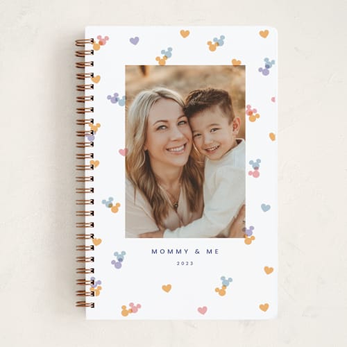 This is a azure journals with standard by Ellen Schlegelmilch called disney's mickey confetti printing on premium cover stock in notebook