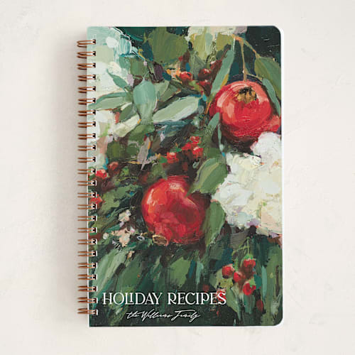 This is a crimson journals with standard by Wendy Keller called pomegranate printing on premium cover stock in notebook
