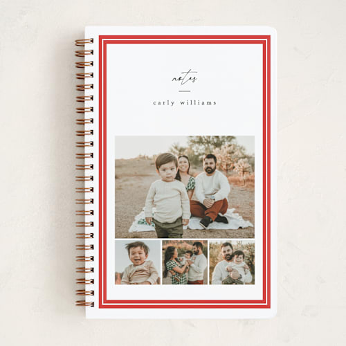 This is a snow journals with standard by Amy Kross called ticking edge printing on premium cover stock in notebook