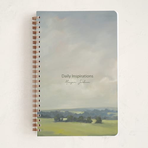 This is a olive journals with standard by Stephanie Goos Johnson called rosy tomorrow printing on premium cover stock in notebook