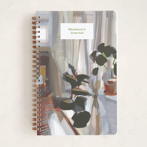 This is a cool grey journals with standard by Khara Ledonne called morning, sleepyhead printing on premium cover stock in notebook