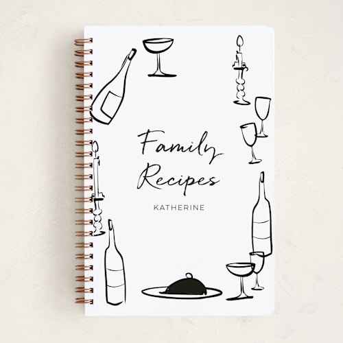 This is a midnight journals with standard by Ani Somi called wine and dine printing on premium cover stock in notebook