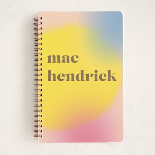 This is a highlighter journals with standard by Creo Study called bright future printing on premium cover stock in notebook