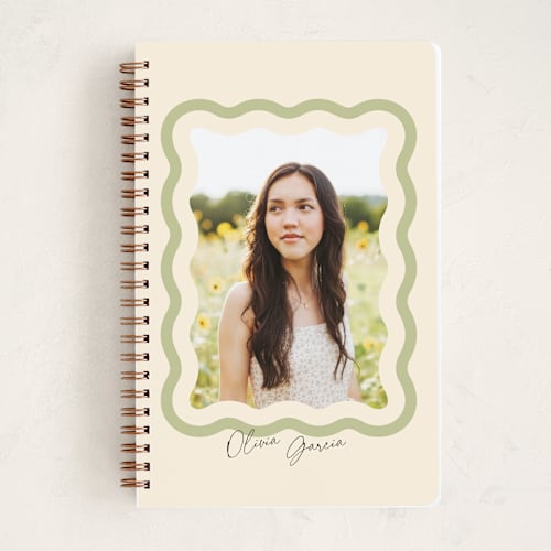 This is a grass journals with standard by Robert and Stella called wavy printing on premium cover stock in notebook