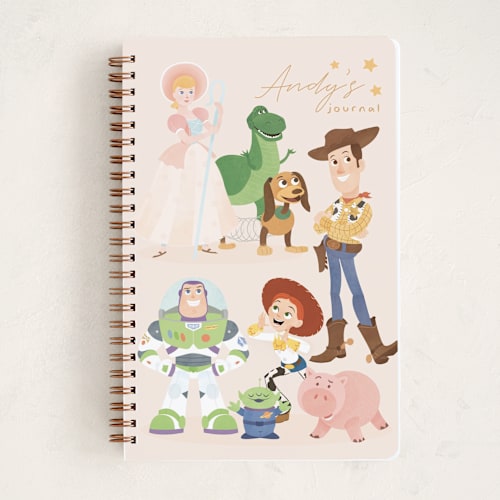 This is a lemonade journals with standard by Sabrin Deirani called disney and pixar's toy story friendship printing on premium cover stock in notebook