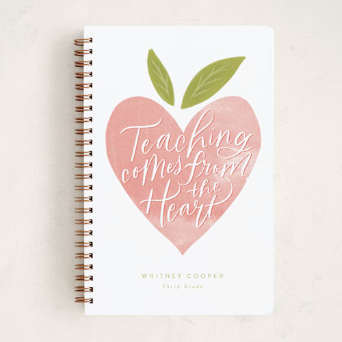 This is a petal journals with standard by Jackie Crawford called from the heart printing on premium cover stock in notebook