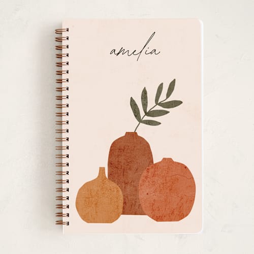 This is a cream journals with standard by Iveta Angelova called ceramics printing on premium cover stock in notebook