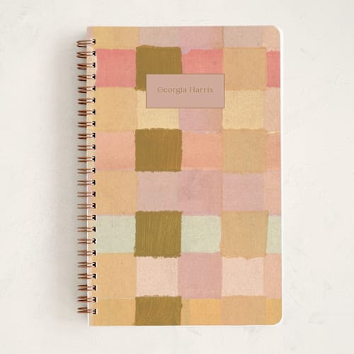 This is a wheat journals with standard by Lindsay Megahed called checkers printing on premium cover stock in notebook
