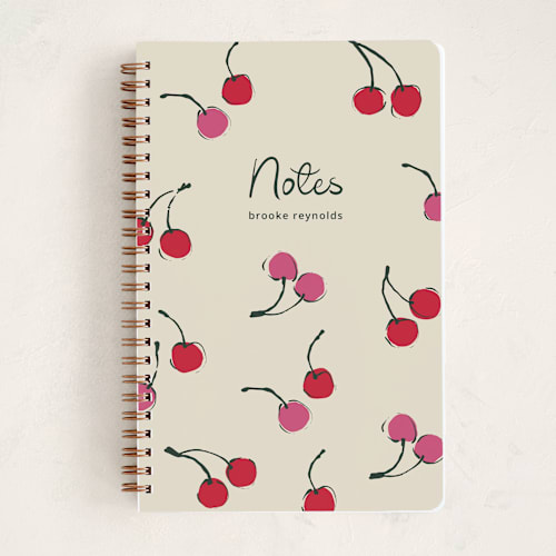 This is a tomato journals with standard by Itsy Belle Studio called so berry sweet printing on premium cover stock in notebook