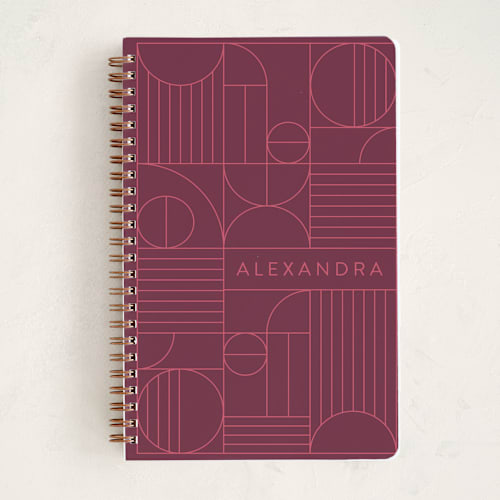This is a wine journals with standard by Iveta Angelova called bauhaus slate printing on premium cover stock in notebook