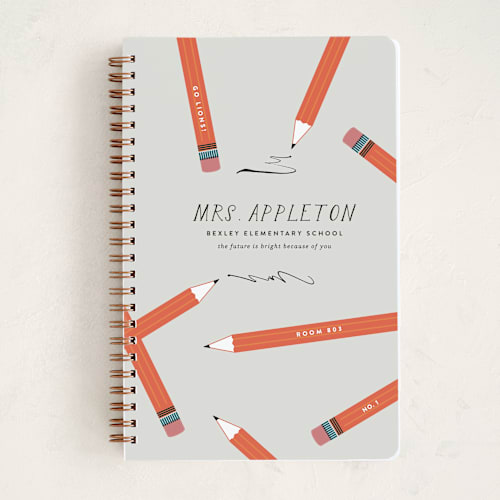 This is a peach journals with standard by Oscar and Emma - Karly Depew called appreciation printing on premium cover stock in notebook