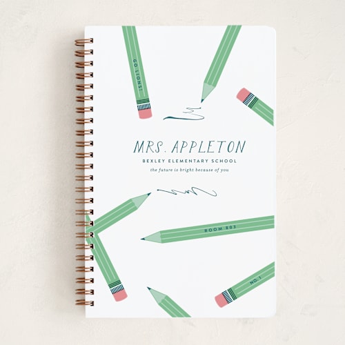 This is a celadon journals with standard by Oscar and Emma - Karly Depew called appreciation printing on premium cover stock in notebook