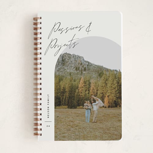 This is a vanilla journals with standard by Pixel and Hank called arc over printing on premium cover stock in notebook