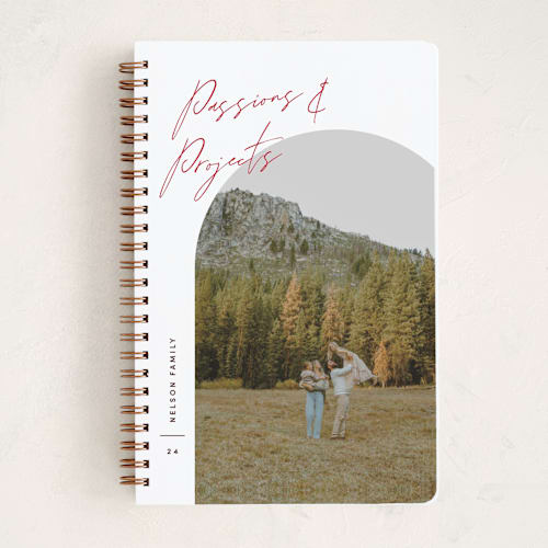 This is a cherry journals with standard by Pixel and Hank called arc over printing on premium cover stock in notebook