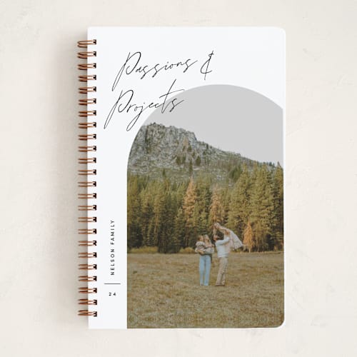 This is a onyx journals with standard by Pixel and Hank called arc over printing on premium cover stock in notebook