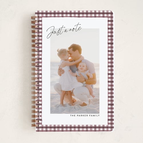 This is a plum journals with standard by Ekko Studio called tattersall printing on premium cover stock in notebook