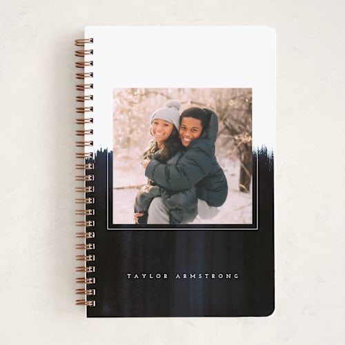 This is a midnight journals with standard by Kate Ahn called high contrast printing on premium cover stock in notebook