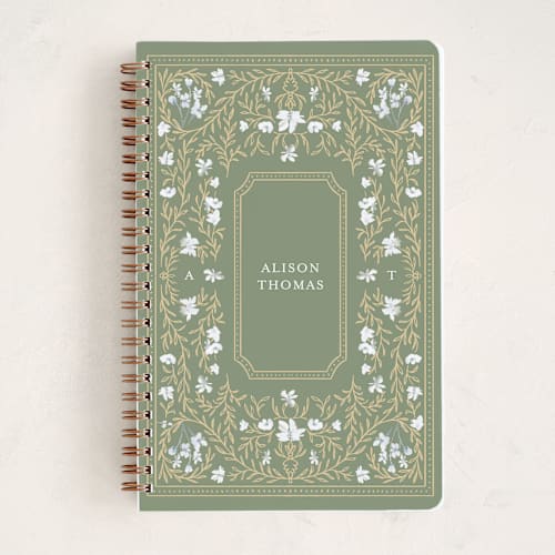This is a morris journals with standard by Claudia Orengo called victorian printing on premium cover stock in notebook