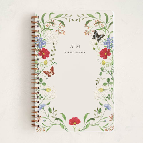 This is a elder flower journals with standard by Sarah Knight called wild meadow printing on premium cover stock in notebook