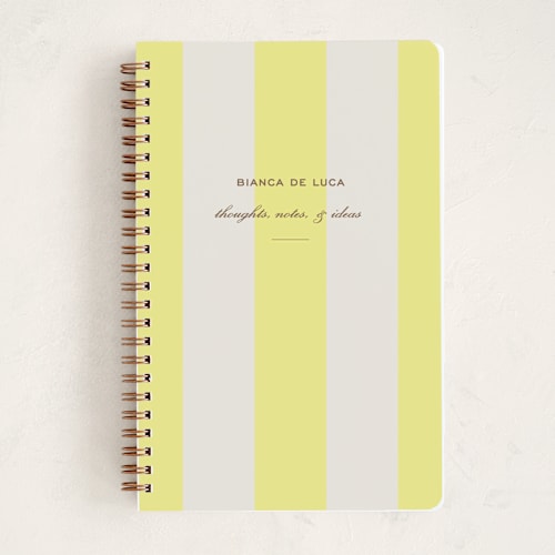This is a limone journals with standard by Megan Davis called campania printing on premium cover stock in notebook