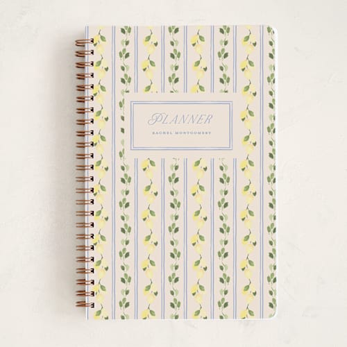 This is a rome journals with standard by Claudia Orengo called limoncello printing on premium cover stock in notebook